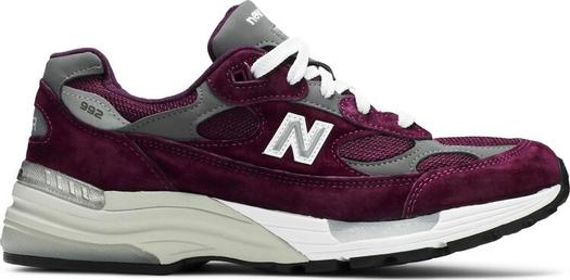 Кроссовки New Balance 992 Made in USA 'Maroon', красный