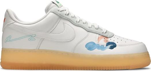Кроссовки Nike Mayumi Yamase x Air Force 1 Flyleather 'Earth Day', белый