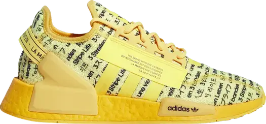 Кроссовки Adidas NMD_R1 V2 'All Over Print', желтый