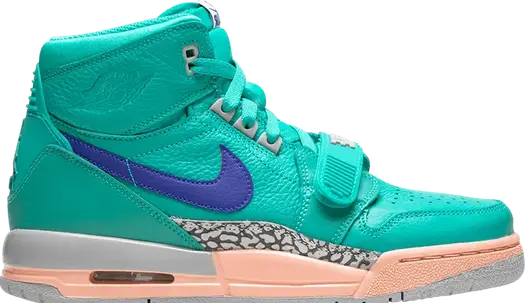 Кроссовки Jordan Legacy 312 GS Hyper Jade, бирюзовый