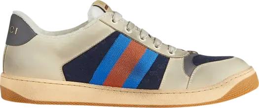 Кроссовки Gucci GG Screener White Blue, белые