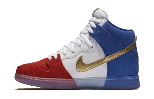 Кроссовки Nike Sb Dunk High Tricolor USA, синий/белый