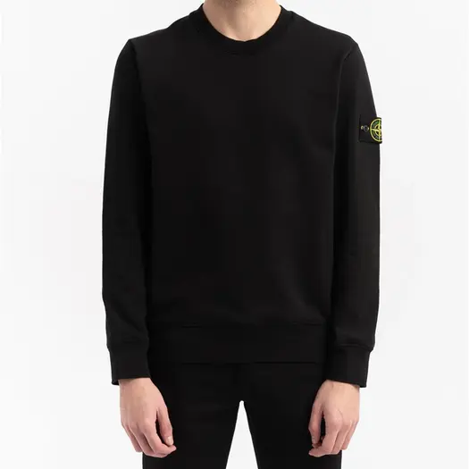 Свитшот Stone Island Garment Dyed Crew Neck, черный