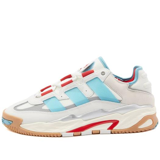 Кроссовки Adidas Originals Niteball Unisex, белый/красный/голубой