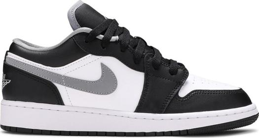 Кроссовки Air Jordan 1 Low GS Black Medium Grey, черный