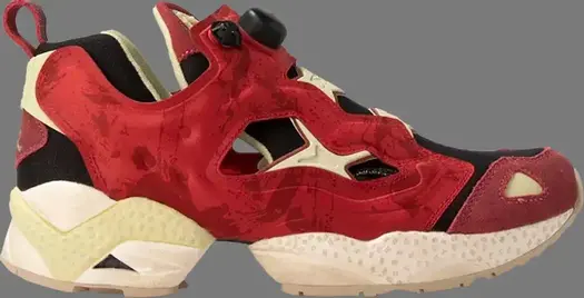 Кроссовки street fighter x instapump fury 'zangief' Reebok, красный