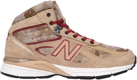 Кроссовки New Balance 990v4 Made in USA Mid 'Tan Camo', коричневый