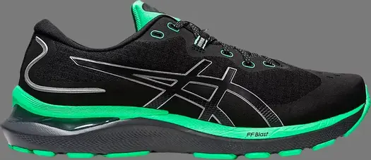 Кроссовки gel cumulus 24 lite-show 'black new leaf' Asics, черный