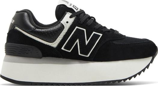 Кроссовки New Balance Wmns 574+, черный/белый