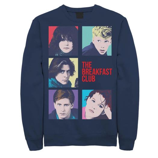 Мужской свитшот с квадратами Breakfast Club Group Shot Licensed Character