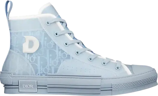 Кроссовки Daniel Arsham x Dior B23 High Dior Oblique - Light Blue, синий