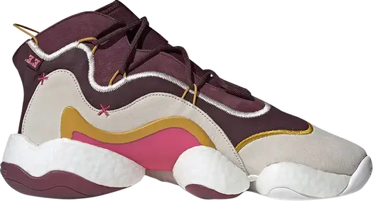 Кроссовки Adidas Eric Emanuel x Crazy BYW 'Maroon', фиолетовый