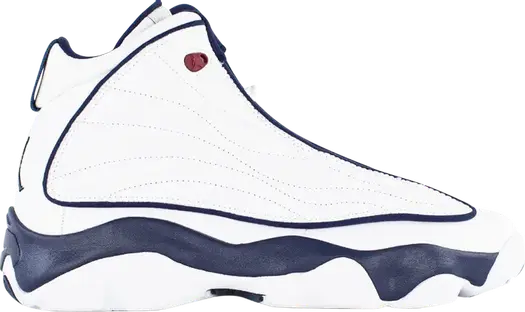 Кроссовки Jordan Pro Strong GS White Midnight Navy, белый