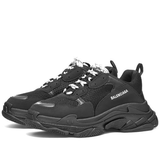 Кроссовки Balenciaga Triple S, платформа, черный