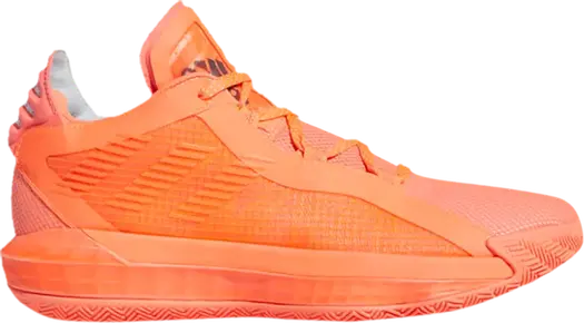 Кроссовки Adidas Dame 6 'Signal Coral', оранжевый