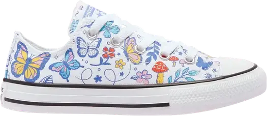Кроссовки Converse Chuck Taylor All Star Low GS Butterfly, белый