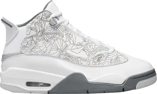 Кроссовки Jordan Dub Zero GS White Cool Grey, белый