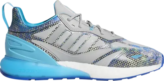 Кроссовки Adidas Ninja x ZX 2K 2.0 'Time In - Grey Cyan Pink', синий
