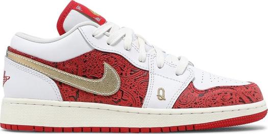 Кроссовки Air Jordan 1 Low SE GS Spades, белый