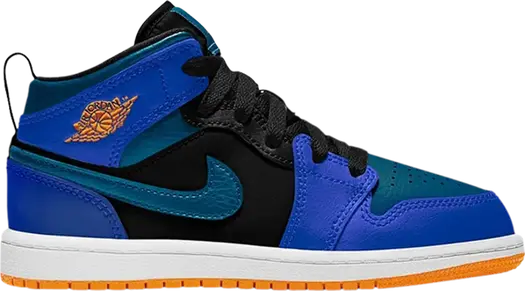 Кроссовки Air Jordan 1 Mid PS Racer Blue, синий