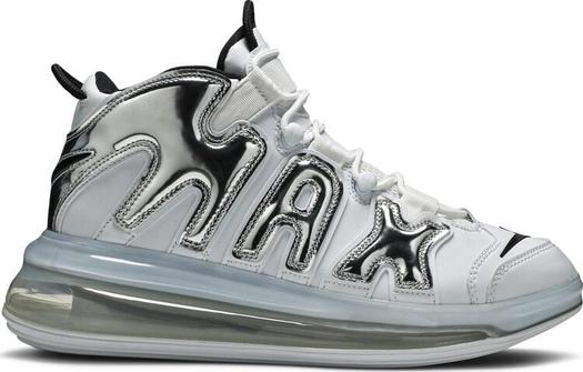 Кроссовки Nike Air More Uptempo 720 QS 'Chrome', серебряный