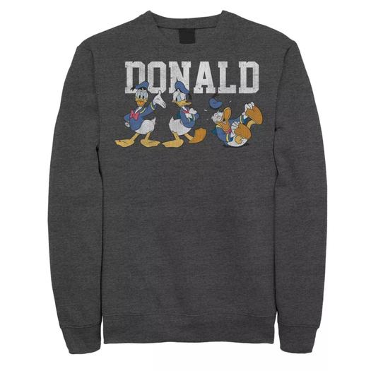 Мужской свитшот Disney's Donald Duck Action Poses Licensed Character