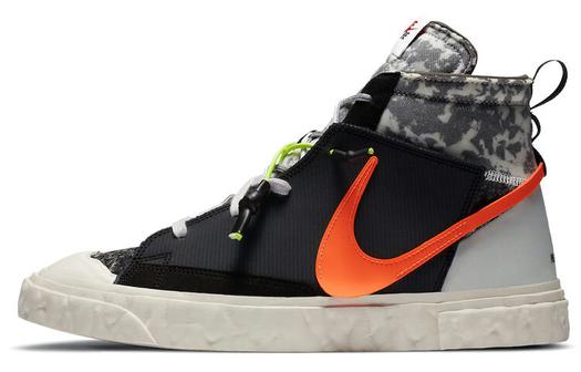 Кроссовки Nike Blazer Mid Readymade, черный/оранжевый