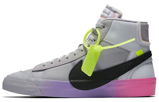 Кроссовки Nike Blazer Mid Off, серый/черный