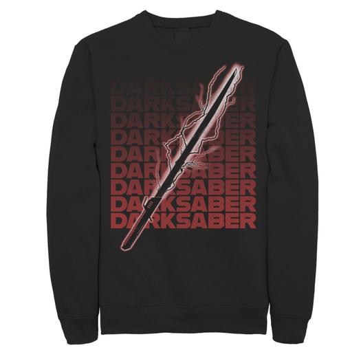 Мужской свитшот Star Wars The Mandalorian The Darksaber Word Stack Licensed Character