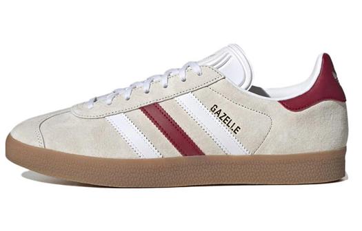 Кроссовки Adidas Originals Gazelle Skateboarding Unisex, белый/темно-красный