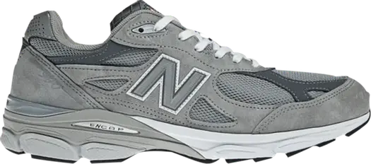 Кроссовки New Balance 990v3 Made in USA 4E Wide'Grey White', серый