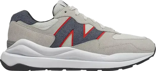 Кроссовки New Balance 57/40 'White Navy', кремовый