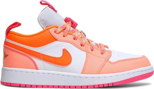 Кроссовки Air Jordan 1 Low Utility GS Crimson Pulse, оранжевый