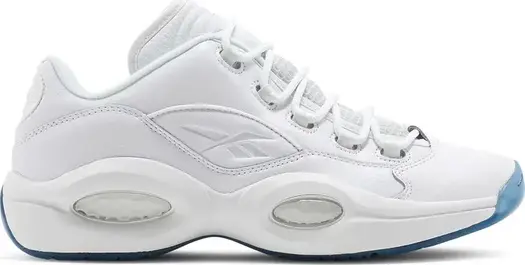 Кроссовки question low 'white clear' Reebok, белый