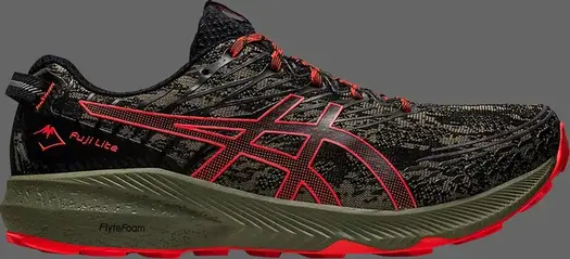 Кроссовки fuji lite 3 'mantle green cherry tomato' Asics, зеленый