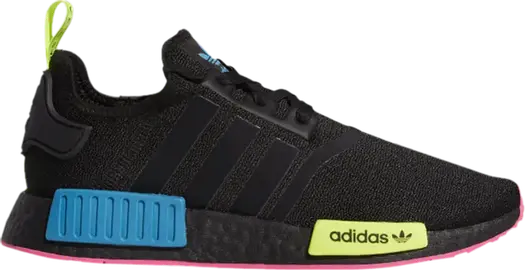 Кроссовки Adidas NMD_R1 'Fluorescent Bursts', черный