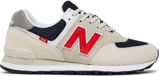 Кроссовки New Balance 574, кремовый/красный/синий