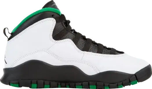 Кроссовки Air Jordan 10 Retro BG Seattle 2019, зеленый