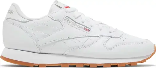 Кроссовки Reebok Wmns Classic Leather, белый/коричневый