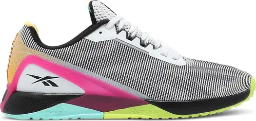 Кроссовки nano x1 grit 'white black pursuit pink' Reebok, розовый