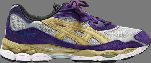 Кроссовки awake ny x gel nyc 'purple gold' Asics, фиолетовый
