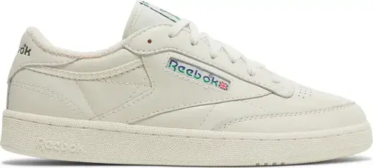 Кроссовки club c 85 vintage 'split logo - cobalt green' Reebok, белый