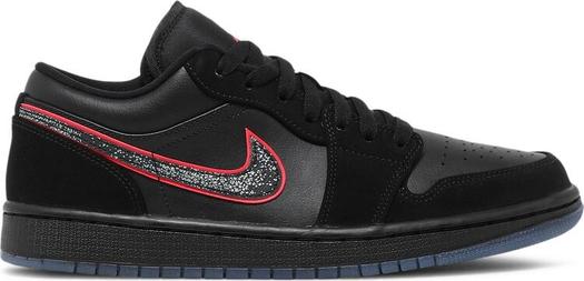 Кроссовки Air Jordan 1 Low Red Orbit, черный