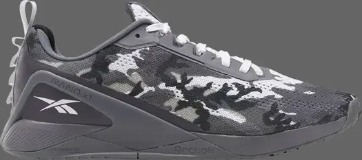 Кроссовки nano x1 'pure grey camo' Reebok, серый