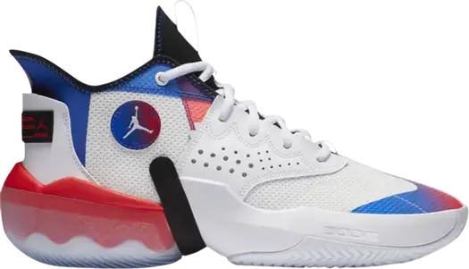 Кроссовки Jordan React Elevation White Infrared Royal, белый