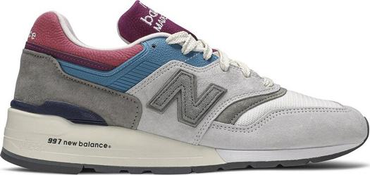 Лимитированные кроссовки New Balance Aimé Leon Dore x 997 'Mulberry Purple', серый