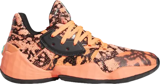 Кроссовки Adidas Harden Vol. 4 'Signal Coral', оранжевый