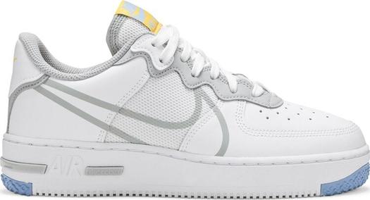 Кроссовки Nike Air Force 1 React 'Smoke Grey Gold', белый