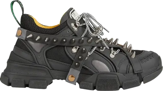Кроссовки Gucci Flashtrek Removable Spikes Black, черные