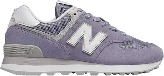 Кроссовки New Balance Wmns 574, белый/фиолетовый